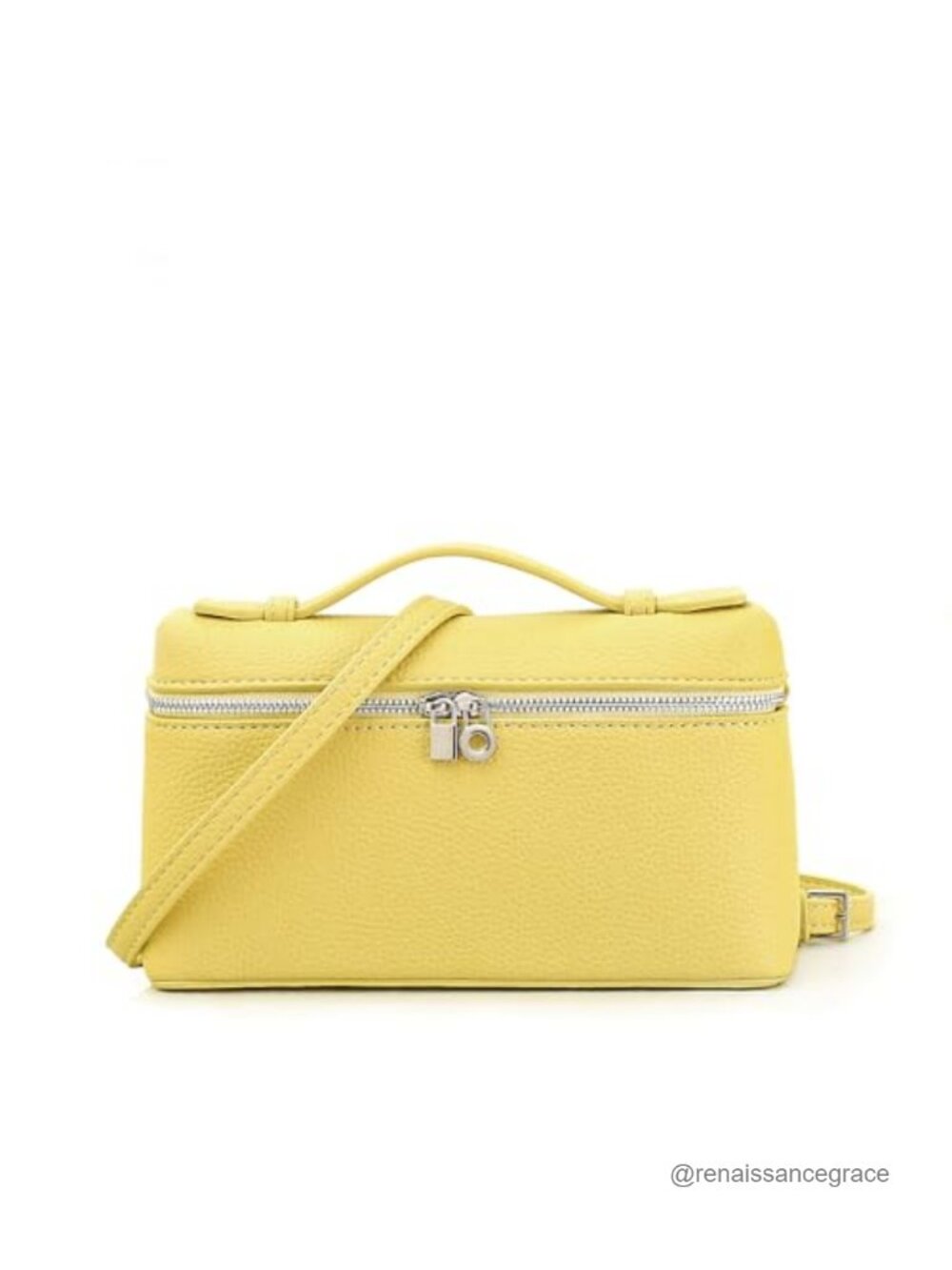 Pebbled PU Leather Crossbody Bag Small Top Handle Shoulder Purse